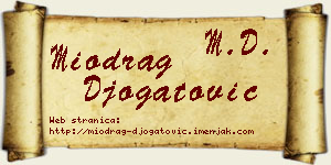 Miodrag Đogatović vizit kartica